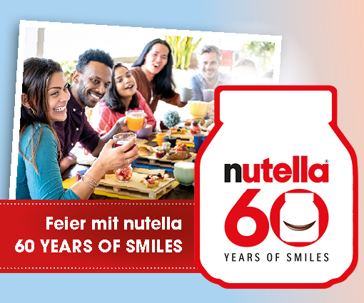 Feier mit „nutella 60 years of smiles“ Teaser Bild